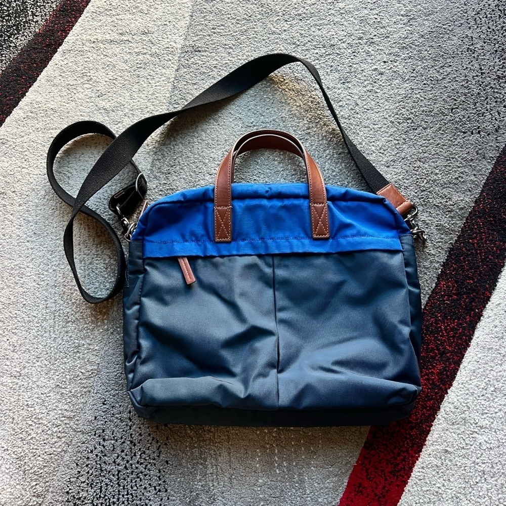 Fossil Blue Colorblock Buckner Workbag